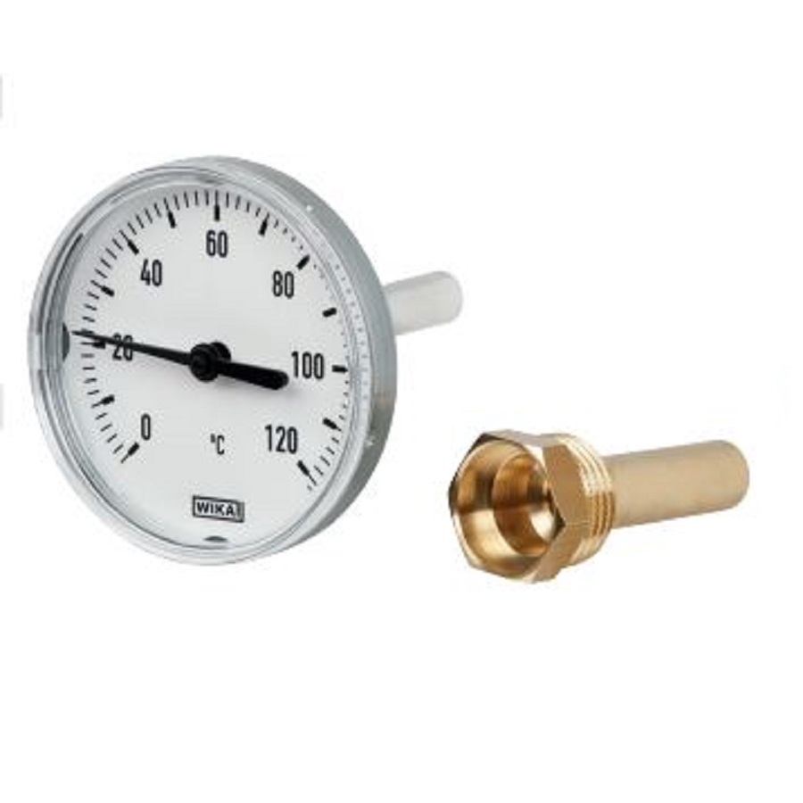 WIKA A43 - Bimetal hőmérő fűtéstechnológiai felhasználásra, standard kivitel