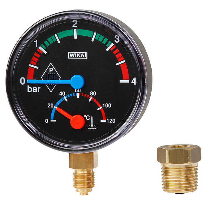 WIKA THM10 Eco - Bimetal thermomanométer nyomás és hőmérséklet mérésére