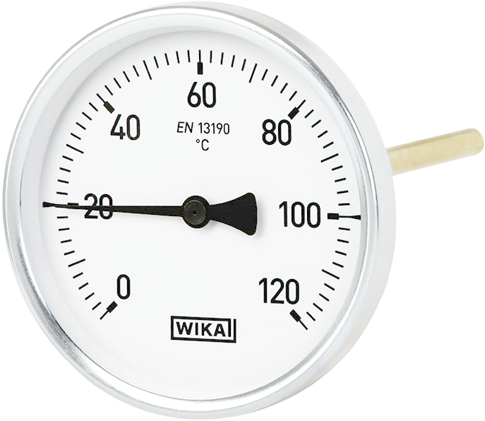 WIKA A51 - Bimetal hőmérő fűtéstechnológiai felhasználásra, magas minőségű kivitel