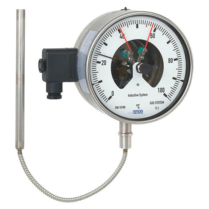 WIKA TGS73 – Gas-actuated thermometer with switch outputs