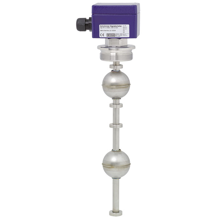 Wika FLS – Top-mounted float level switch, with various electrical and process connection options