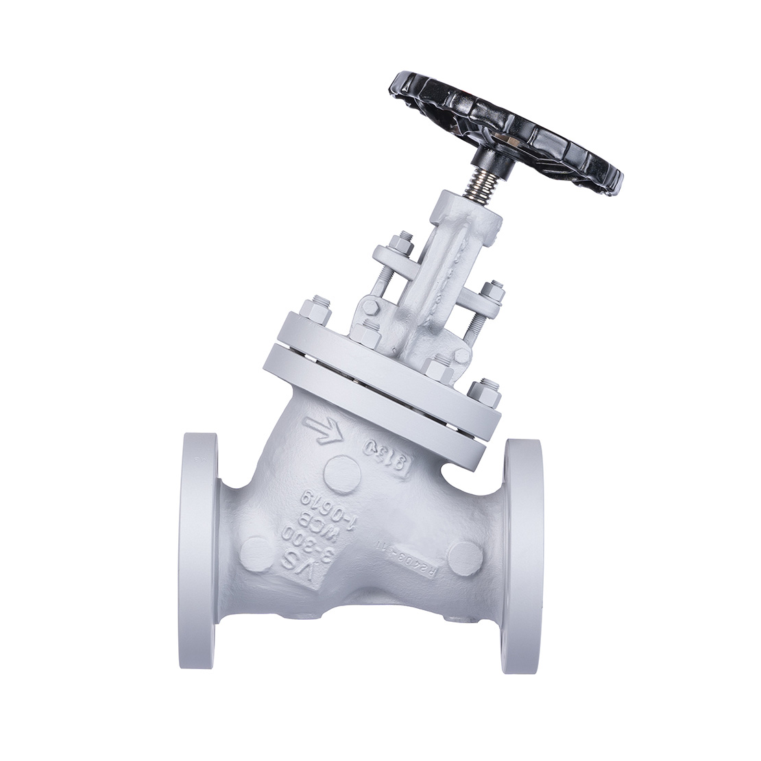 Globe valve with Y-pattern bolted bonnet
