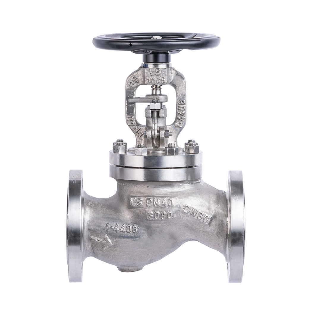 Globe valves with bellows seal