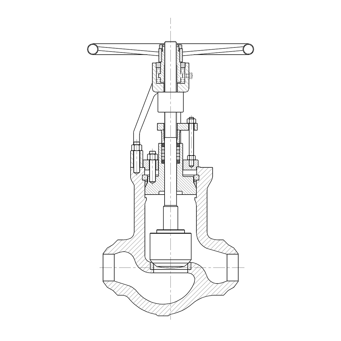 Globe valves with pressure seal bonnet