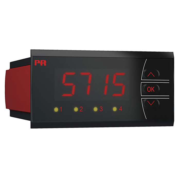 PR 5715 – Programmable LED indicator + 4 relays
