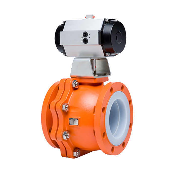 Xomox PTFE-lined ball valve